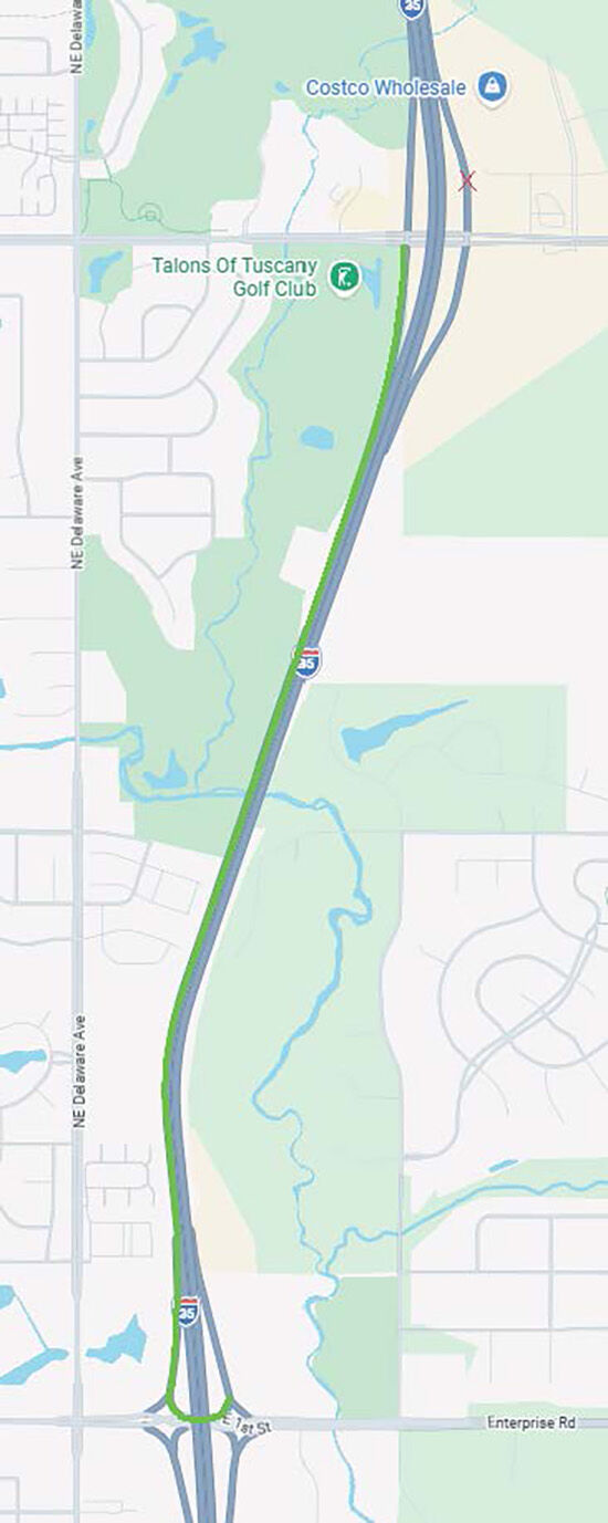 Closure of Northbound I-35 Entrance Ramp at NE 36th Street
